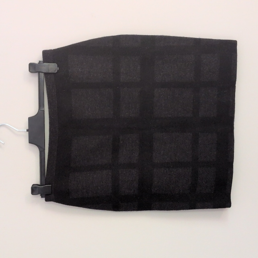 NWT Eileen Fisher 100% Felted Merino Plaid Wool Skirt M